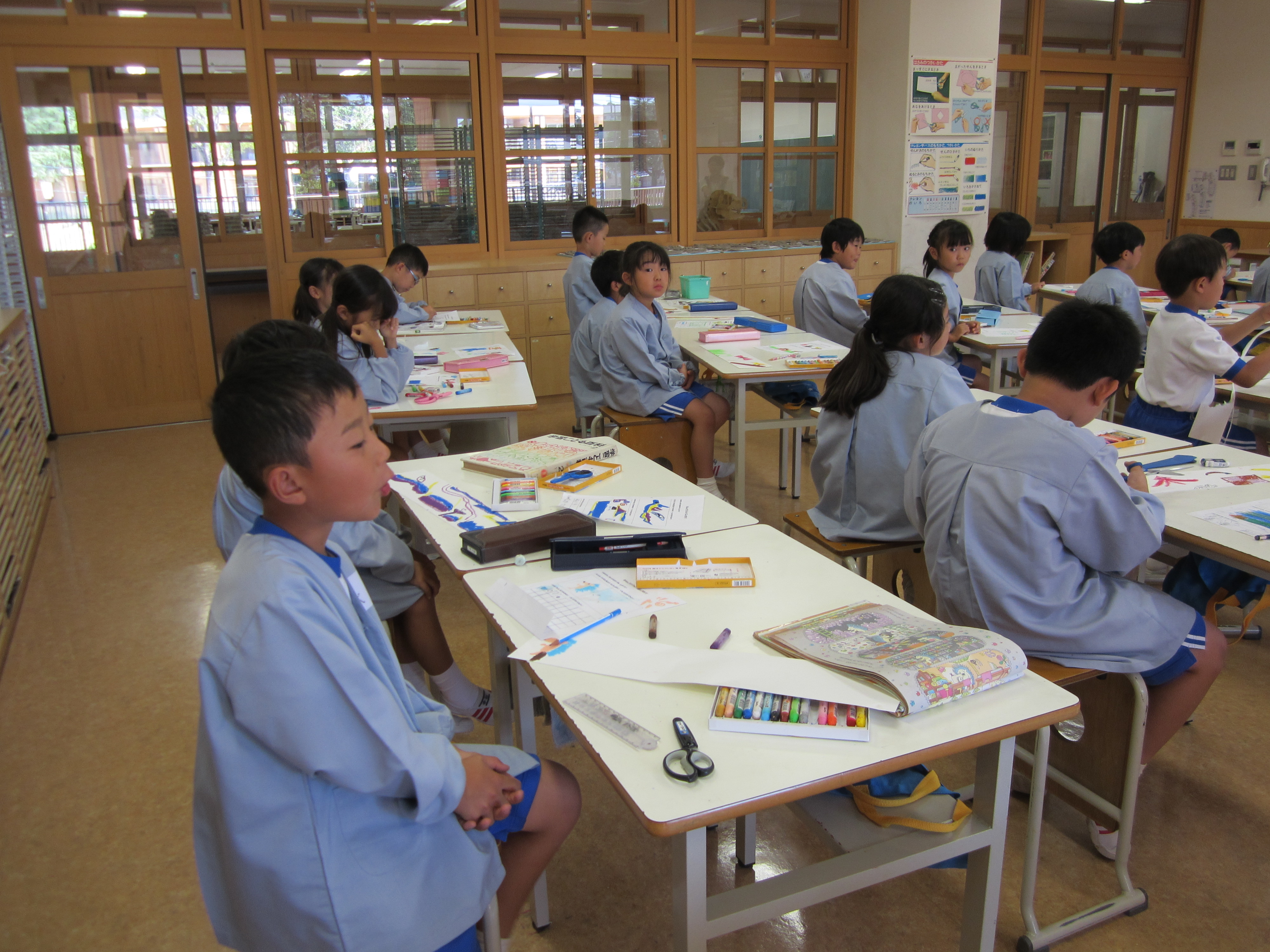 2013年度　１年生　授業風景　近小マンションへごしょうたい！